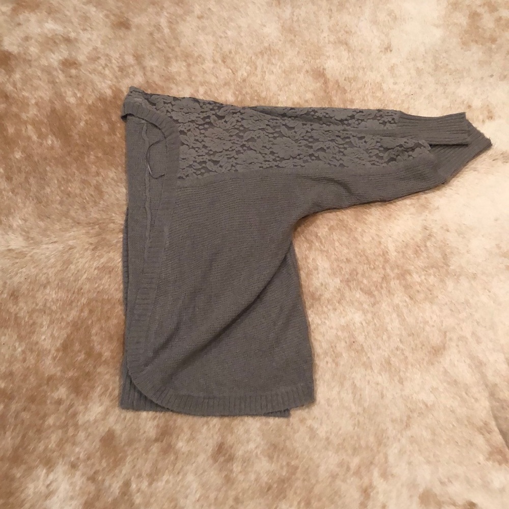 Anthropologie grey sweater